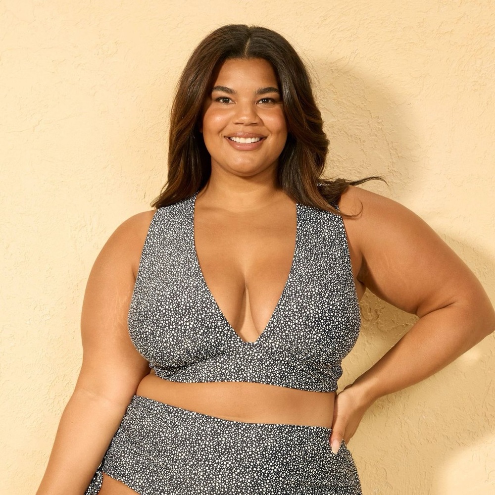 Women's Triangle Bikini Top - Shade & Shore™ Multi 1X